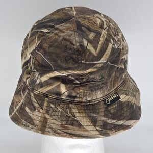 Drake Waterfowl Camo Bucket Hat Waterproof Membrane Breathable M/L Hunting